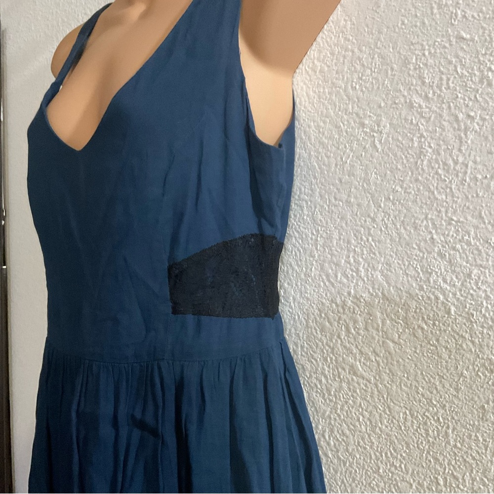 Free People Lace Trim Flare Dress - Picture 6 of 12